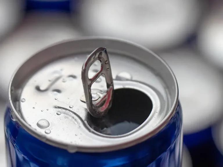 Open soda can top