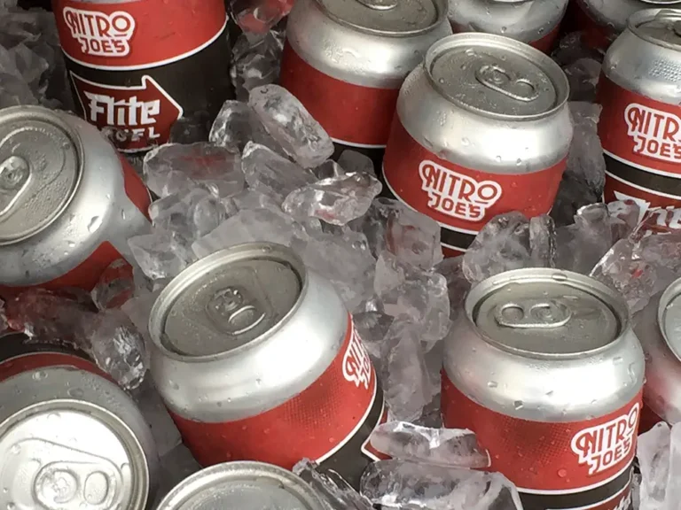 Cans on ice