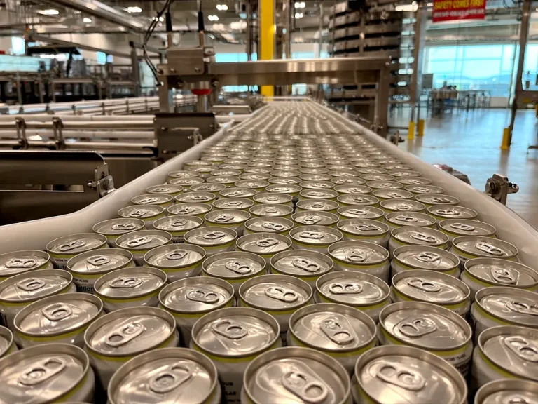 Cans on Assembly Line